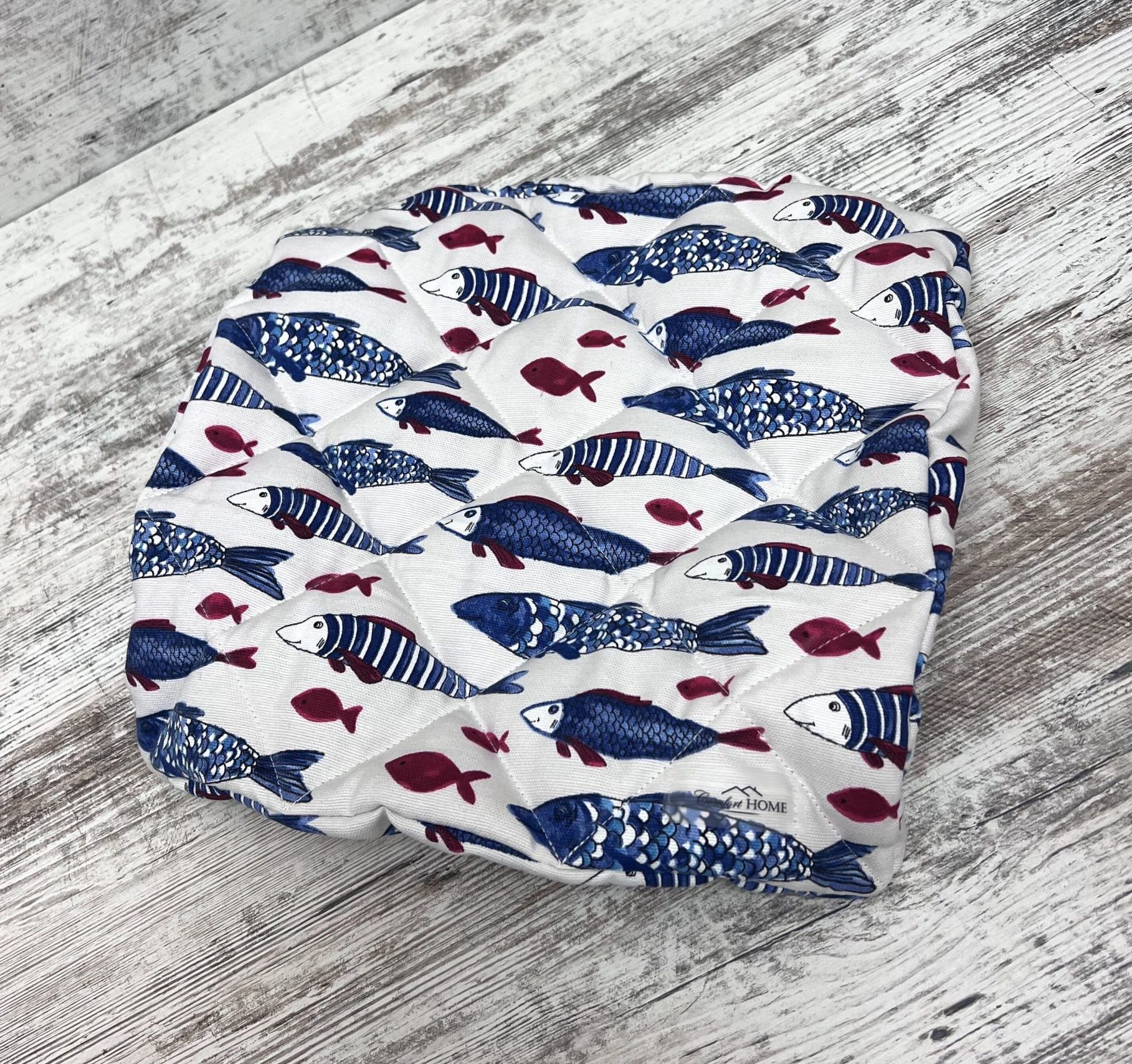 Накладка на стілець/крісло панама "Fish" 40х40 см