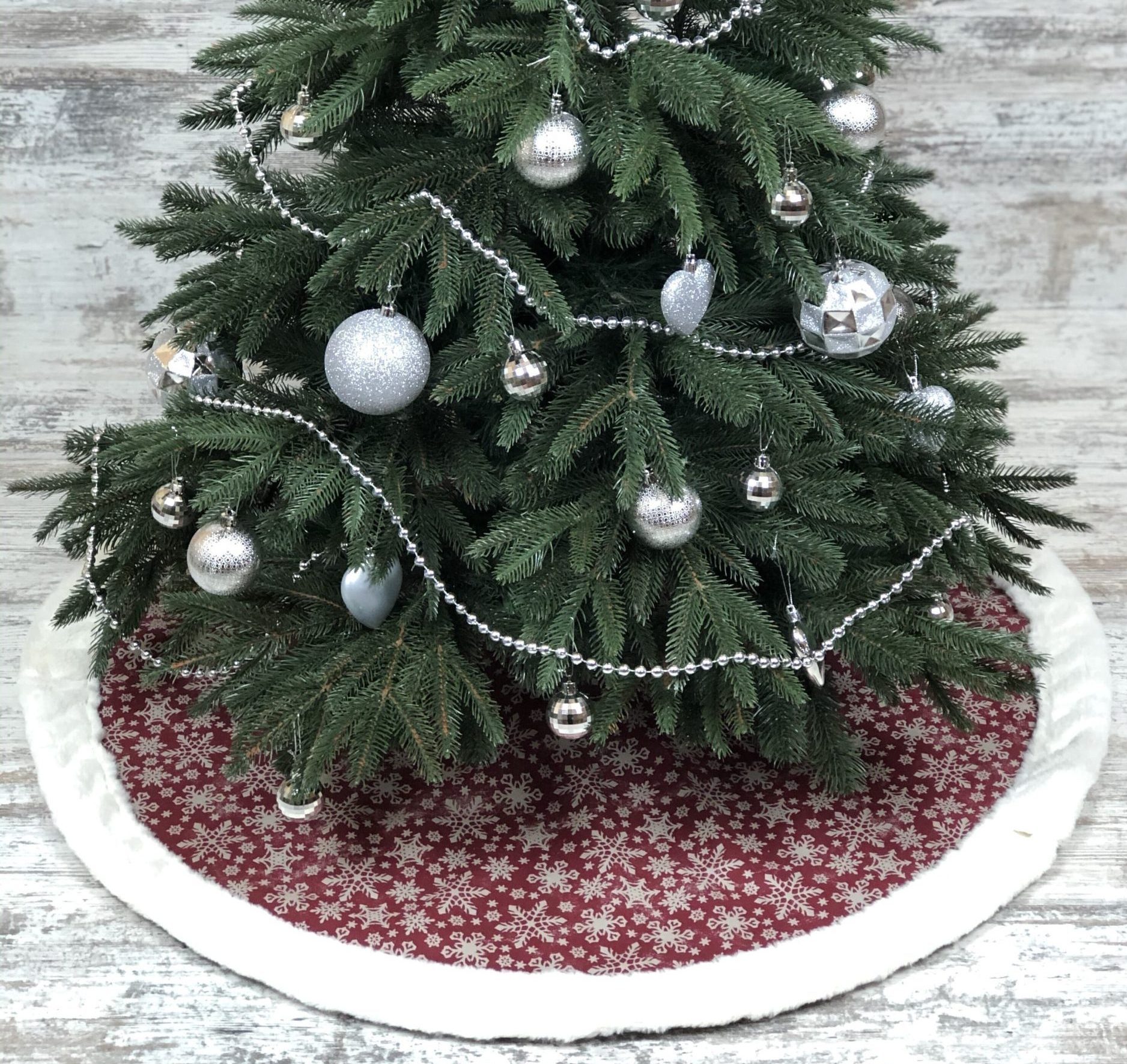 Спідниця під ялинку "X-mas Mini Snowflakes"