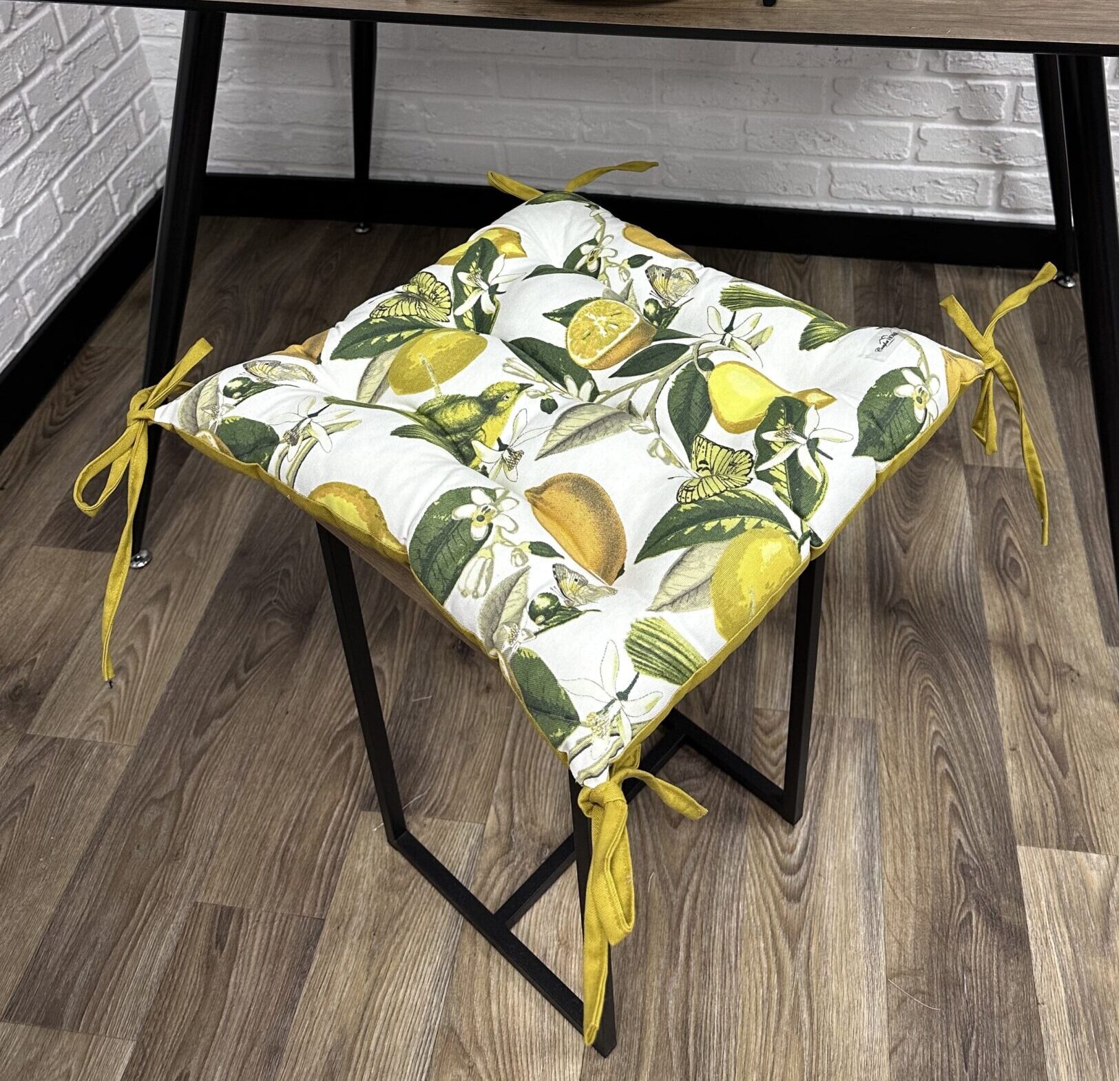 Сидіння на стілець/крісло/садові меблі панама “Lemon meyeri” 40х40 см