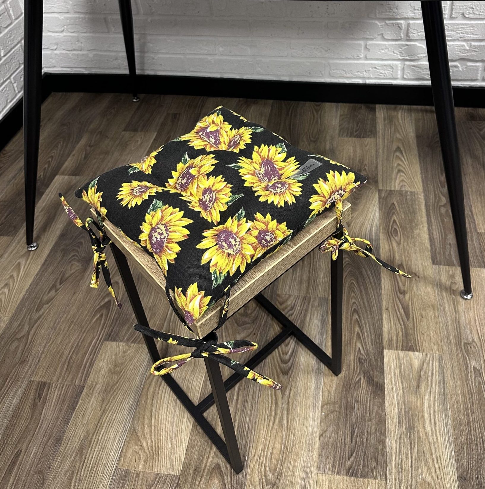 Сидіння на стілець/крісло/садові меблі панама “Sunflowers” 40х40 см