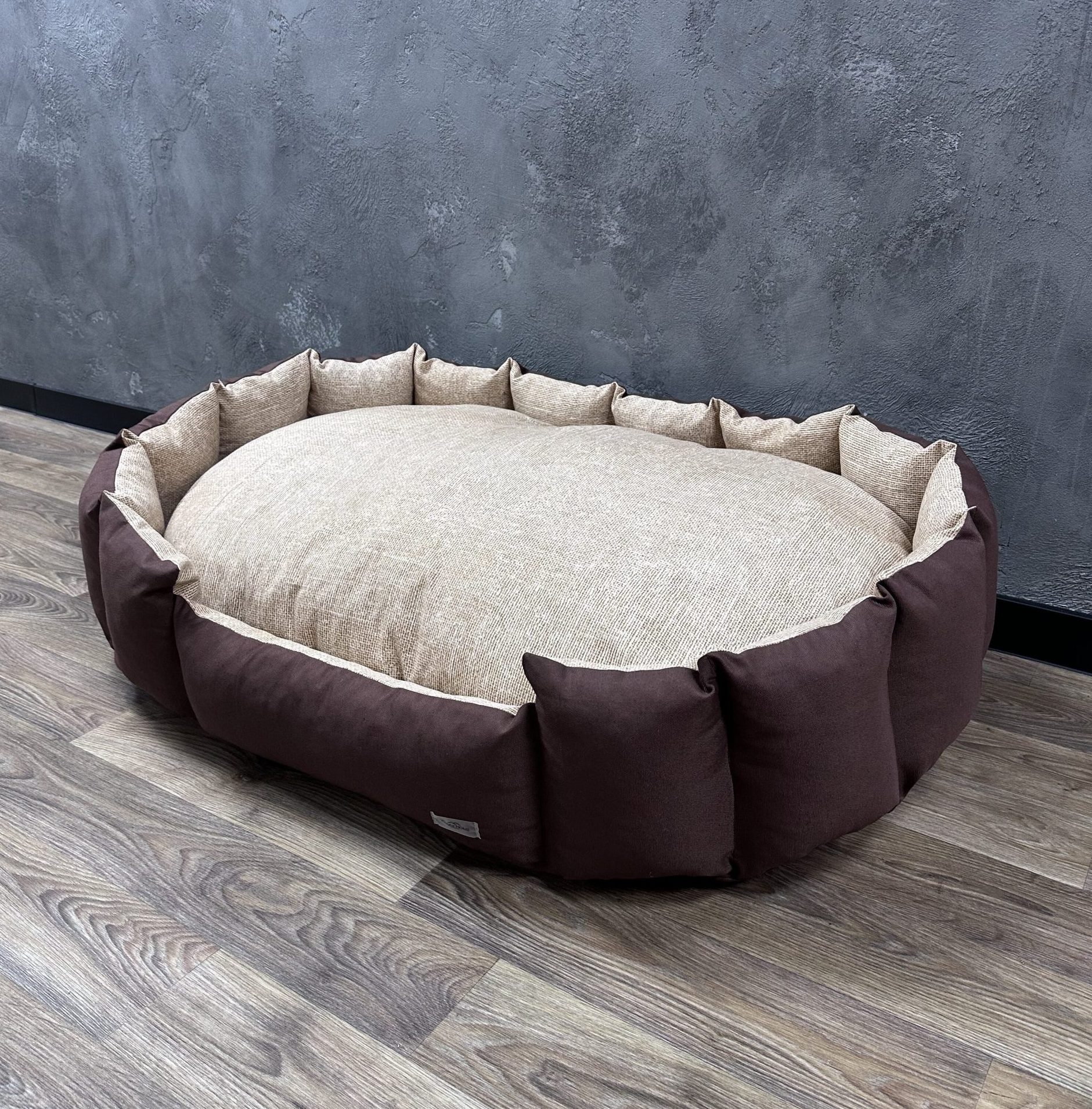 Лежак для котів та собак панама модель 1 “Matting beige”