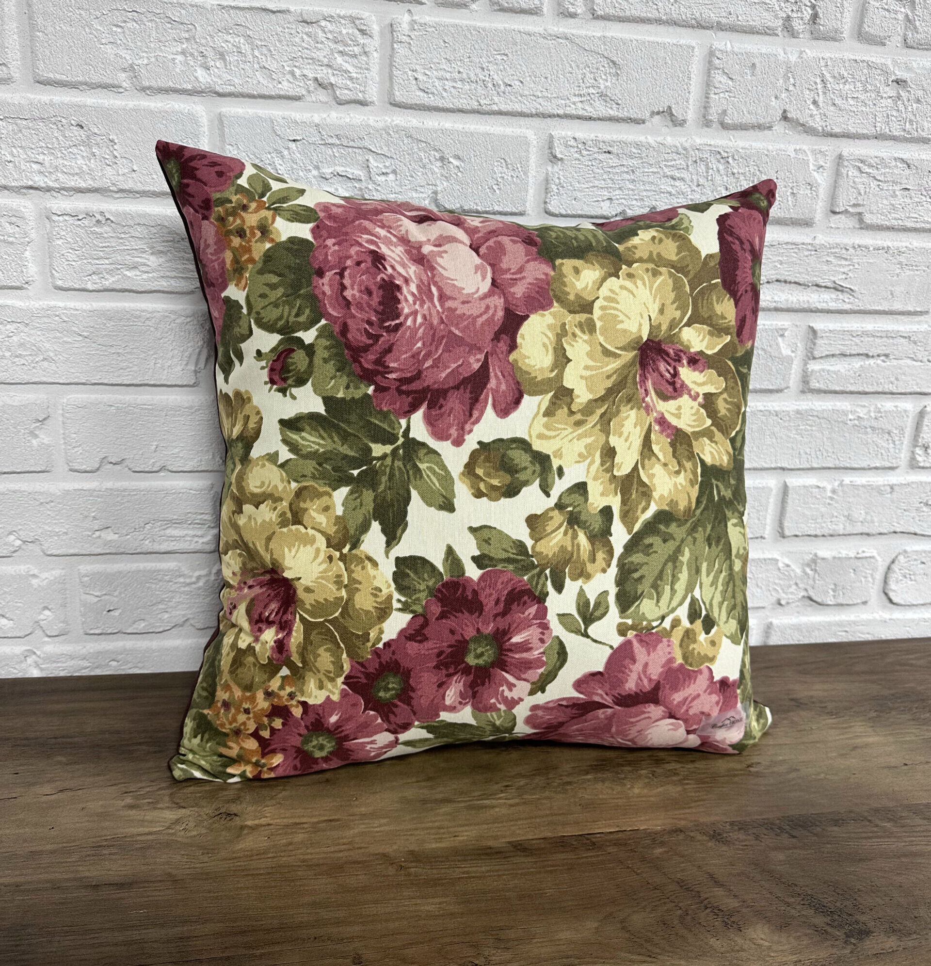 Подушка панама "Autumn flowers" 40х40 см