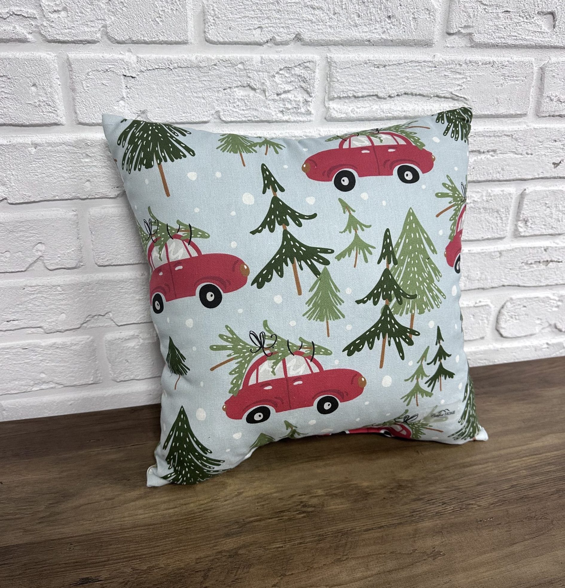 Подушка новорічна "X-mas Cars" 40х40 см