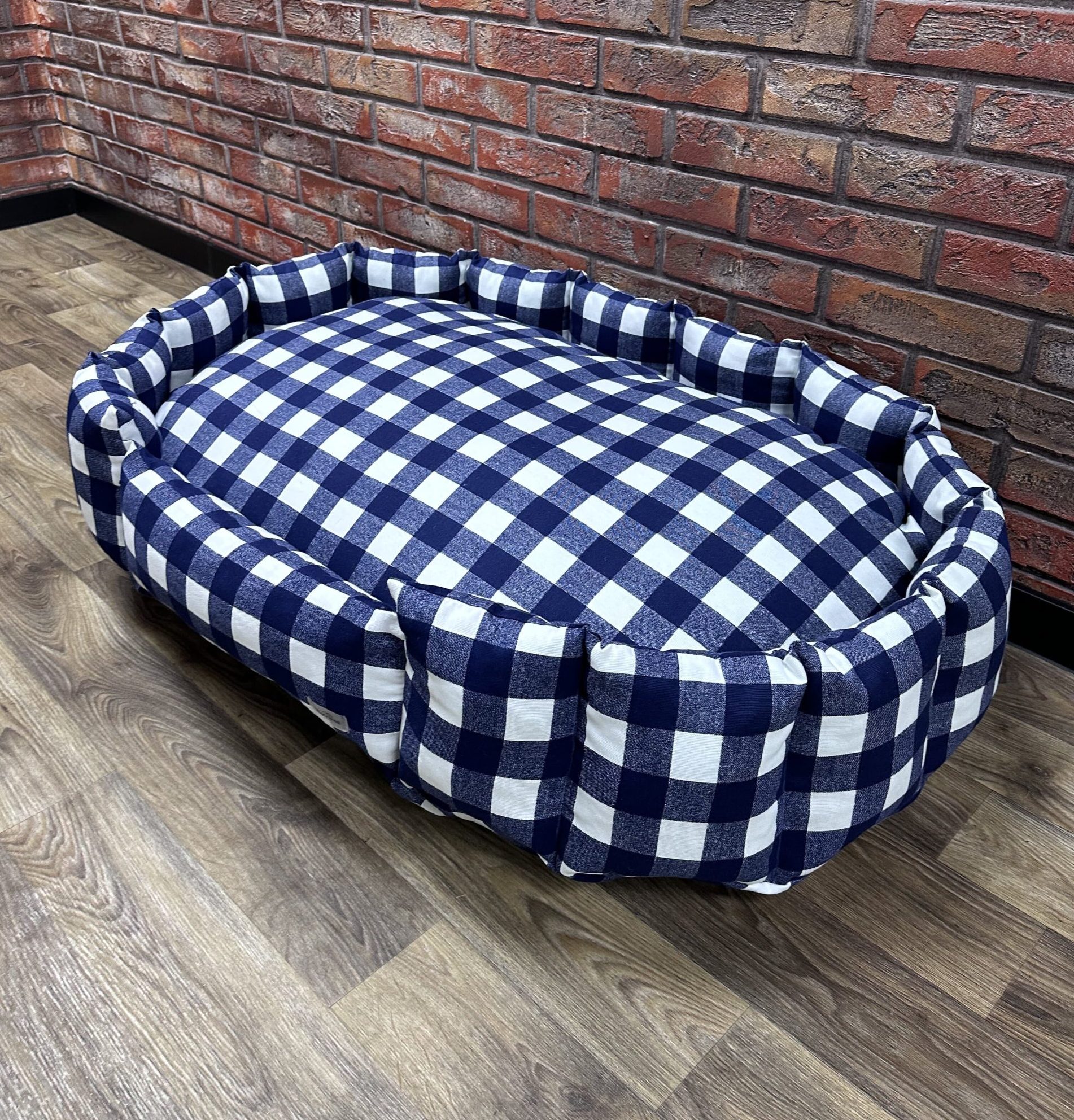 Лежак для котів та собак панама модель 1 “Cell blue”