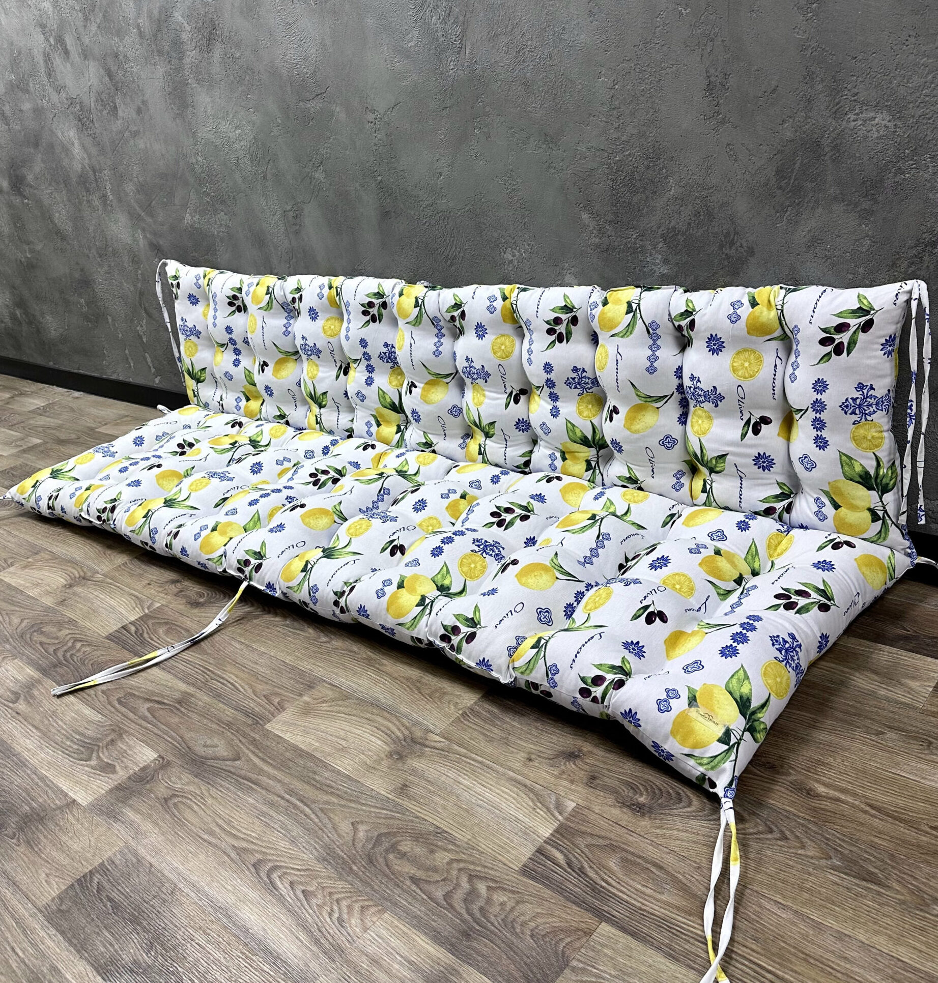 Подушка на піддони/гойдалки/каркаси/садові меблі панама “Lemon”