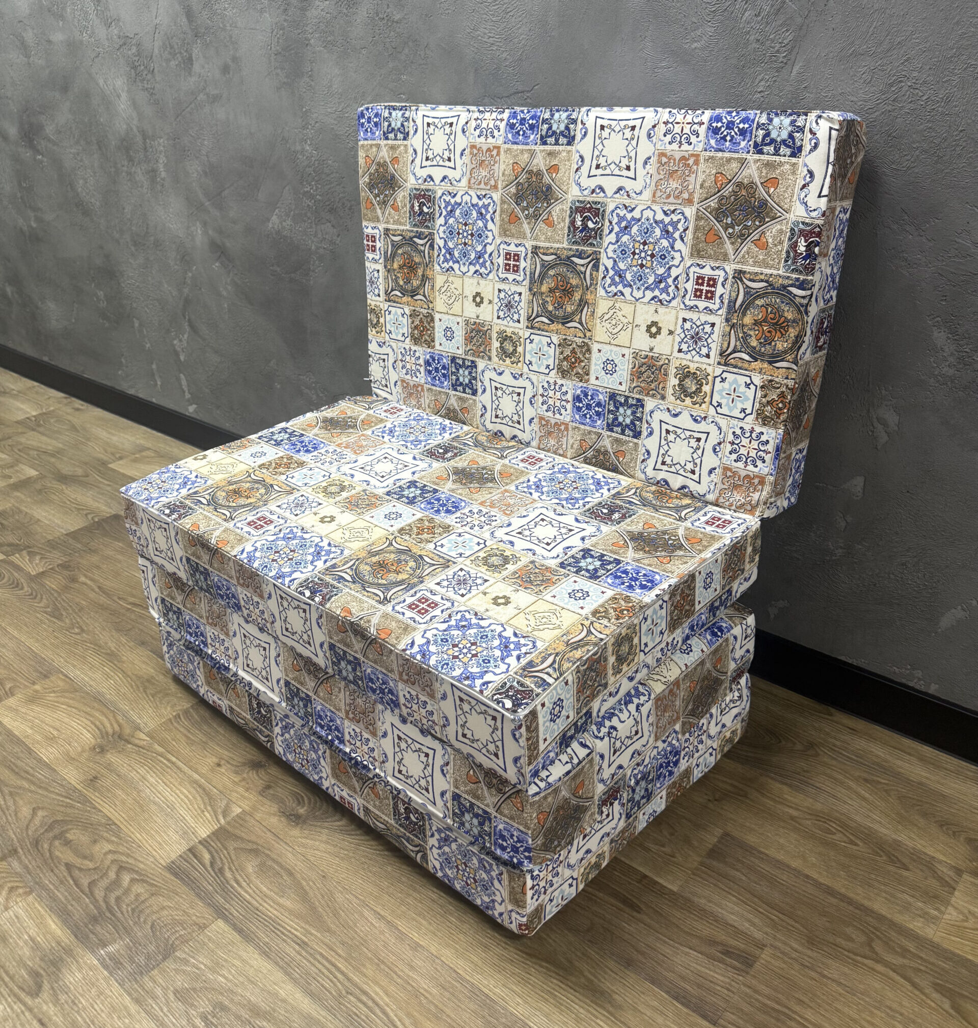 Матрац-трансформер розкладний 4 секції панама "Spanish tiles"