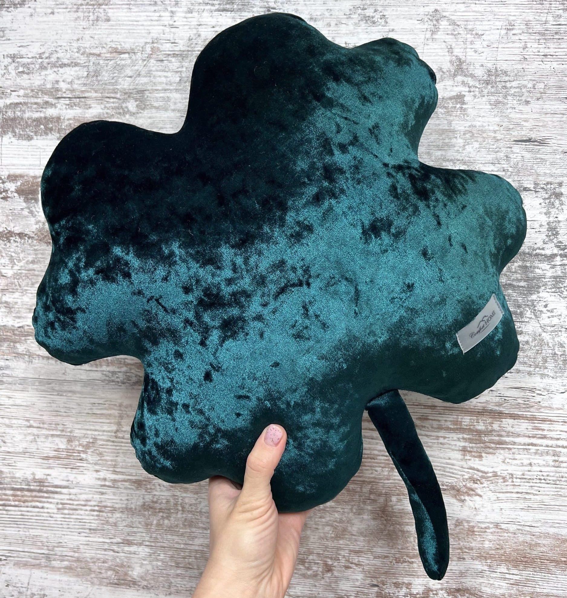 Подушка "Clover" велюрова мармурова 35х35 см