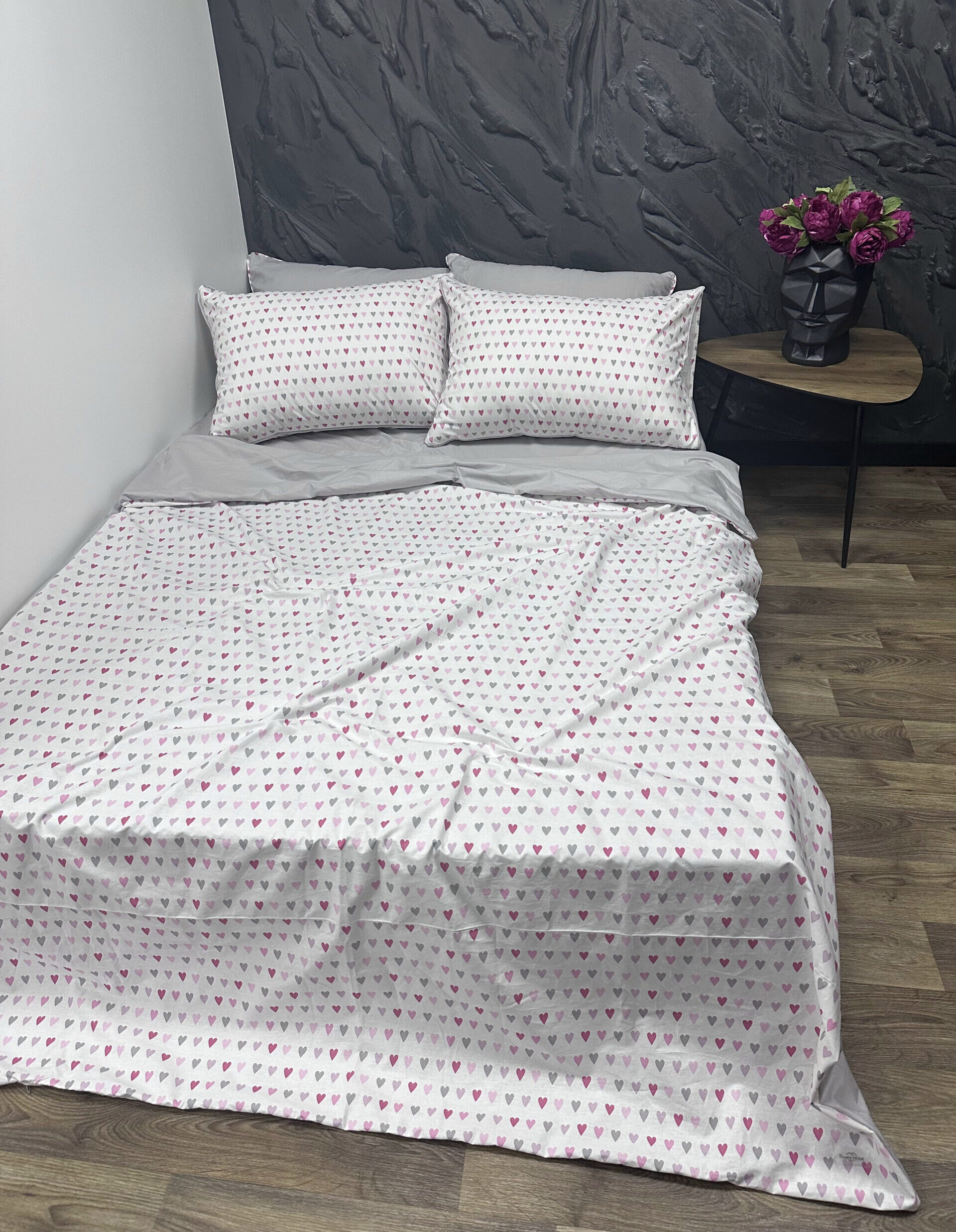 Комплект постільної білизни "Hearts combi"