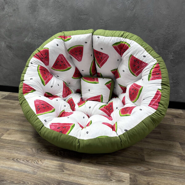 Безкаркасне крісло-матрац трансформер панама "Watermelon"