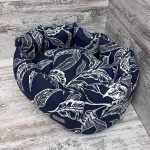 Лежак для котів та собак панама модель 1 “Branch blue”