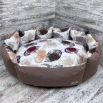 Лежак для котів та собак панама модель 1 “Autumn leaves”