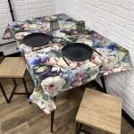 Скатертина водовідштовхувальна (з тефлоновим покриттям) “3D flowers”