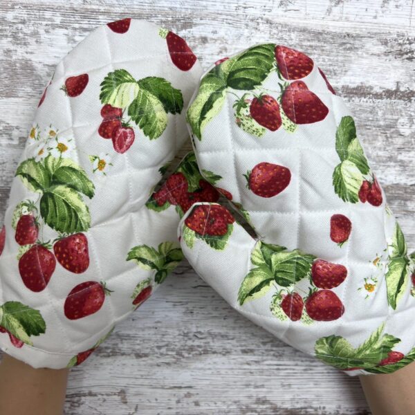 Набір кухонний рукавичка та прихватка панама “Strawberry”