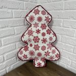 Подушка новорічна ялинка "X-mas Snowflakes New" 45х60 см