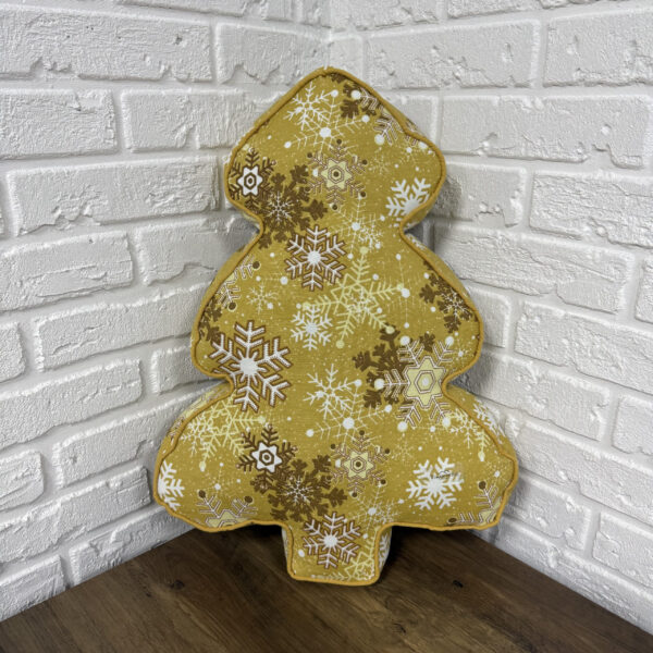 Подушка новорічна ялинка "X-mas Snowflakes" 45х60 см
