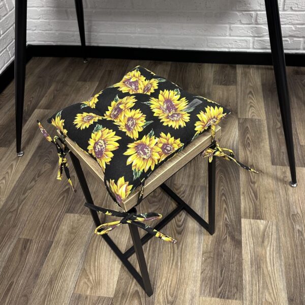 Сидіння на стілець/крісло/садові меблі панама “Sunflowers” 40х40 см