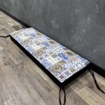 Матрац на підвіконня/каркаси/піддони/садові меблі панама “Spanish tiles”