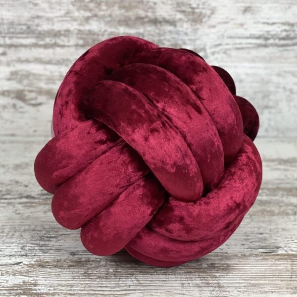 Подушка "Вузол" велюрова мармурова Ø35 см