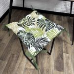 Сидіння на стілець/крісло/садові меблі панама “Tropical leaves” 40х40 см