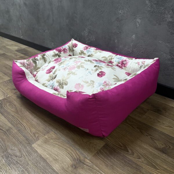 Лежак для котів та собак панама модель 2 “Tea rose pink”
