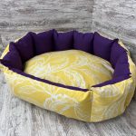 Лежак для котів та собак панама модель 1 “Branch yellow”