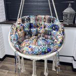 Подушка зі спинкою для підвісної гойдалки панама "Patchwork"