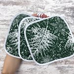 Набір кухонний рукавичка та прихватка панама новорічний “X-mas Frost”