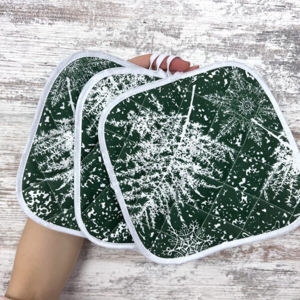 Набір кухонний рукавичка та прихватка панама новорічний “X-mas Frost”