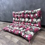 Подушка на піддони/гойдалки/каркаси/садові меблі панама “Ashen flowers”