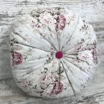 Подушка з гудзиком "Hydrangea" панама Ø40 см