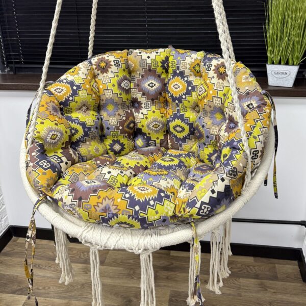 Подушка зі спинкою для підвісної гойдалки панама "Carpet"