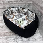 Лежак для котів та собак панама модель 1 “Kaleidoscope green”