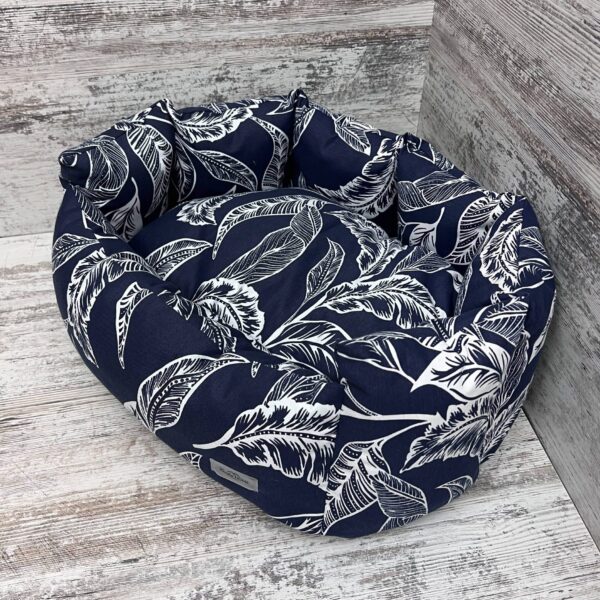 Лежак для котів та собак панама модель 1 “Branch blue”