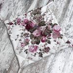 Накладка на стілець/крісло панама Nude flowers 40х40 см