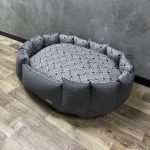 Лежак для котів та собак панама модель 1 “Rope grey”