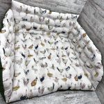 Подушка з бортами на піддони/гойдалки/каркаси/садові меблі панама “Chickens”