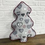 Подушка новорічна ялинка "X-mas Hearts" 45х60 см