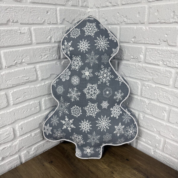 Подушка новорічна ялинка "X-mas Little Snowflakes" 45х60 см