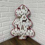 Подушка новорічна ялинка "X-mas Red Deer" 45х60 см
