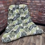 Подушка в кокон панама "Tropical leaves"