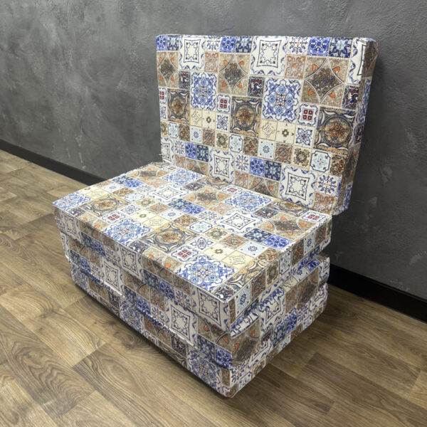 Матрац-трансформер розкладний 4 секції панама "Spanish tiles"