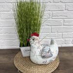 Курочка великодня "Nude flowers" h25 см