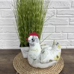 Курочка великодня "Butterflies" h25 см