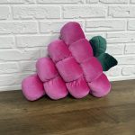 Подушка "Малина" велюрова мерехтлива 40х40 см