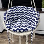 Подушка зі спинкою для підвісної гойдалки панама "Zig-zag"