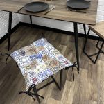 Сидіння на стілець/крісло/садові меблі панама "Spanish tiles" 40х40 см