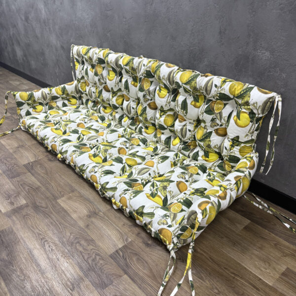 Подушка з бортами на піддони/гойдалки/каркаси/садові меблі панама “Lemon meyeri”