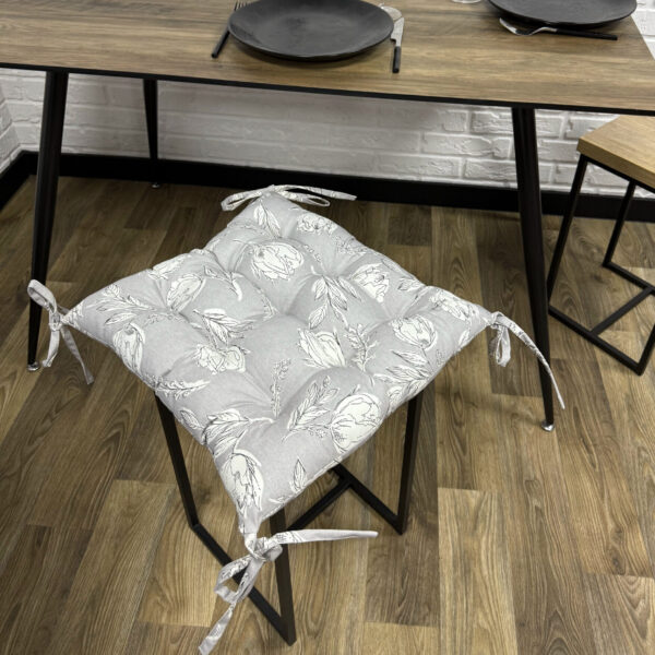 Сидіння на стілець/крісло/садові меблі панама "Artichoke grey 1" 40х40 см