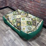 Лежак для котів та собак панама модель 2 “Carpet green”
