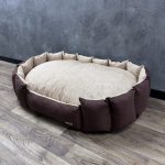 Лежак для котів та собак панама модель 1 “Matting beige”